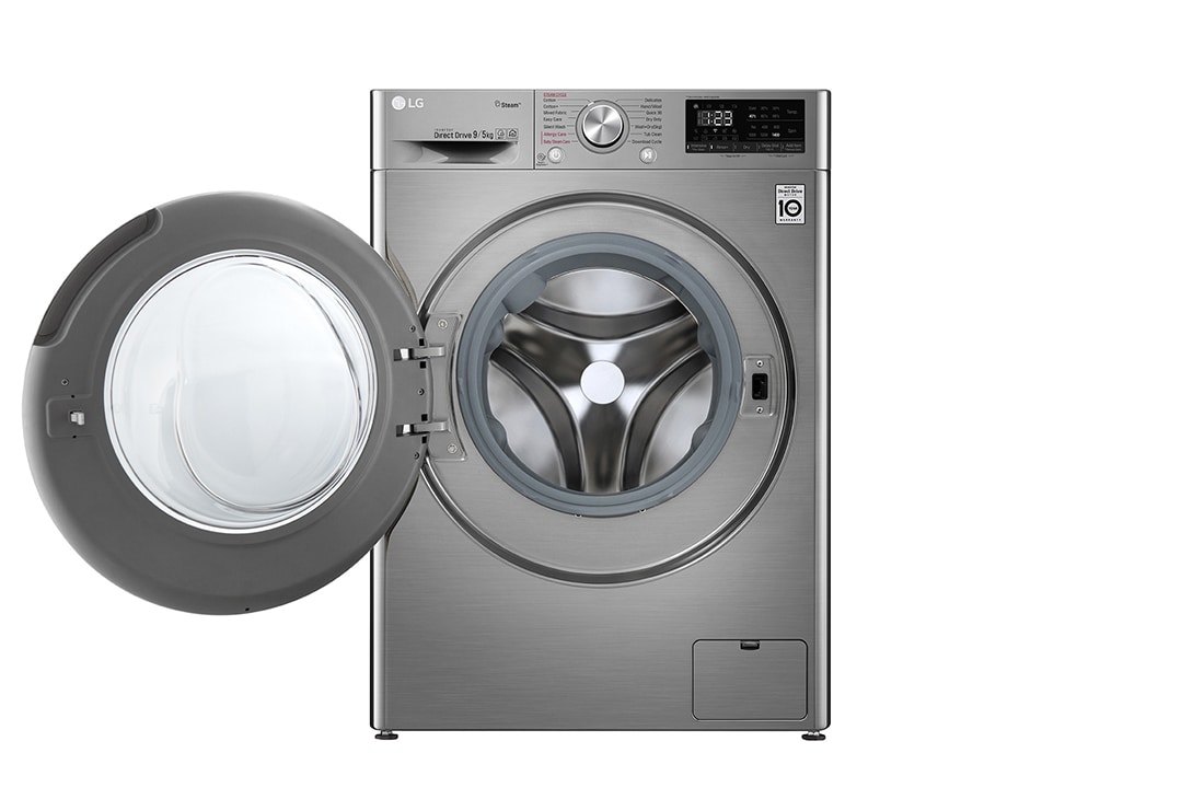 LG Maşină de spălat cu uscător (2 in 1) | 9kg spălare/5kg uscare | AI DD™ 10 ani garantie | Steam™ | Wifi | Clasa E , F4DN409S2T, thumbnail 2