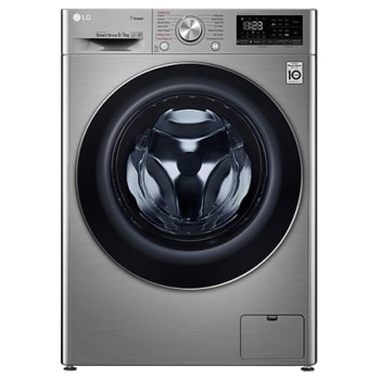 Maşină de spălat cu uscător | 9kg spălare/5kg uscare | 1400 rpm | AI DD™ | Clasa D ciclu spălare / Clasa E ciclu spălare + uscare| Steam™ | ThinQ™ | Argintiu1
