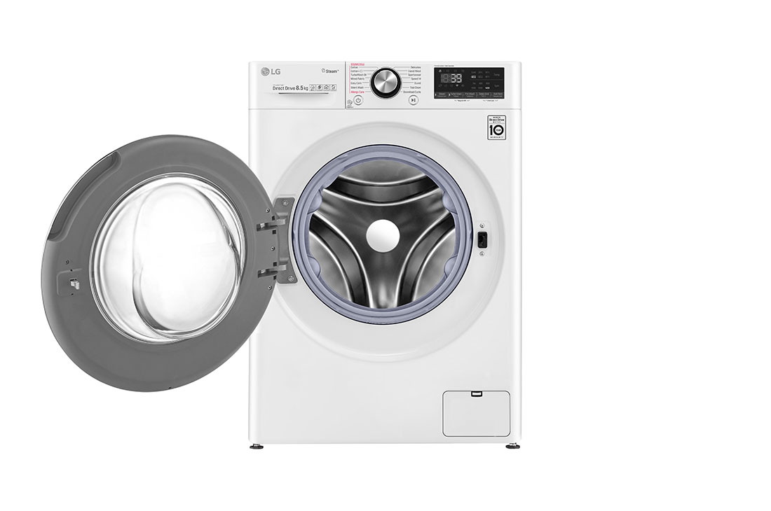 LG Mașină de spălat LG Slim | 8.5kg spălare | AI Direct Drive™ 10 ani garanție | Clasa A+++ | Steam+™ | ThinQ™ | TurboWash360™ | Alb, F2WV9S8P2, thumbnail 2