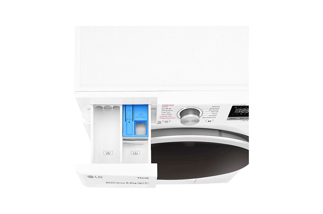 LG Mașină de spălat LG AI DD Slim | 7Kg spălare | AI Direct Drive 10 ani garanție | Clasa E | Steam™ |  ThinQ™ | Alb, F2WT4S6AIDD, thumbnail 6