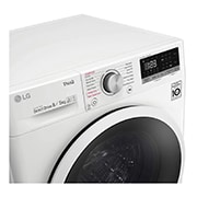 LG Mașină de spălat cu uscător | 8Kg spălare/5Kg uscare | 1400 rpm | AI Direct Drive™ | Clasa E |Clasa D ciclu spălare / Clasa E ciclu spălare + uscare | Steam™ | 6 Motion | ThinQ™ | Alb, F4DT408AIDD, thumbnail 6
