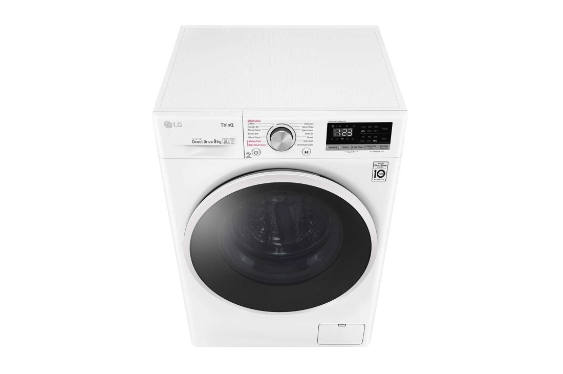 LG Mașină de spălat  | 9Kg spălare | 1400 rpm | AI Direct Drive™ | Clasa D | Steam™ | ThinQ™ | Alb, F4WT409AIDD, thumbnail 9