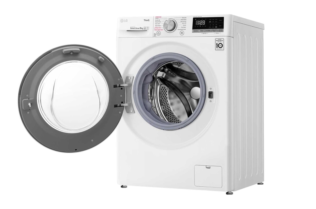 LG Mașină de spălat  | 9Kg spălare | 1400 rpm | AI Direct Drive™ | Clasa D | Steam™ | ThinQ™ | Alb, F4WT409AIDD, thumbnail 11