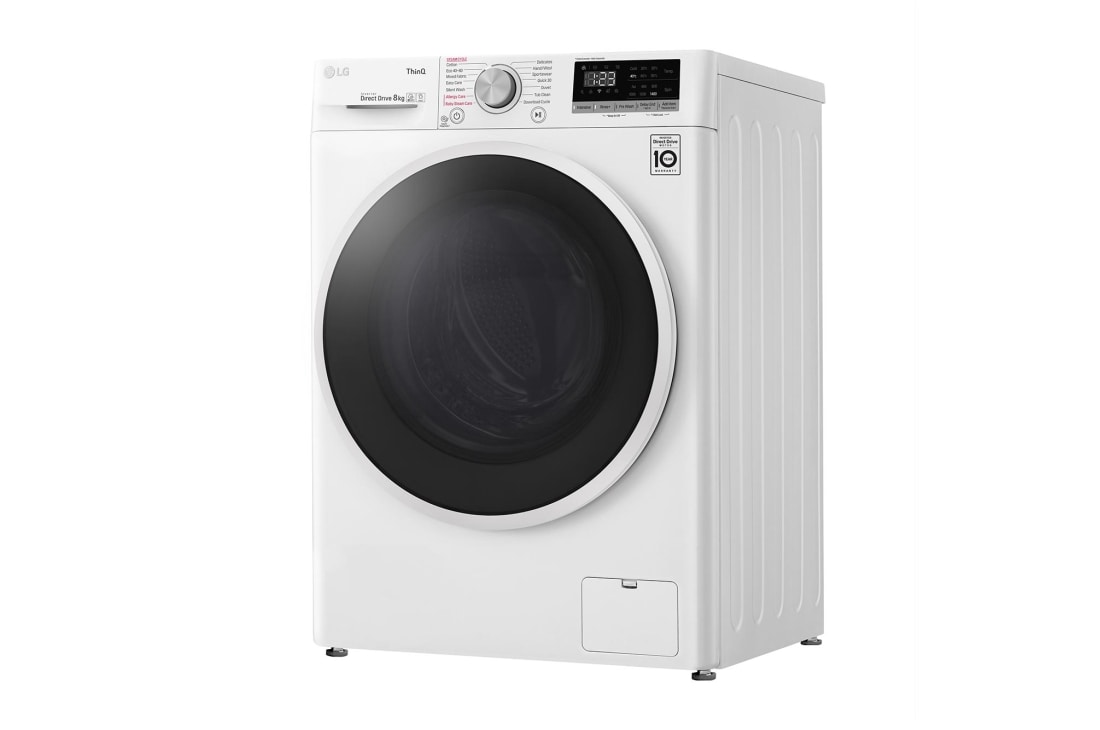 LG Mașină de spălat | 8Kg spălare | 1400 rpm | AI Direct Drive™ | Clasa D | Steam™ | ThinQ™ | Alb, F4WT408AIDD, thumbnail 12