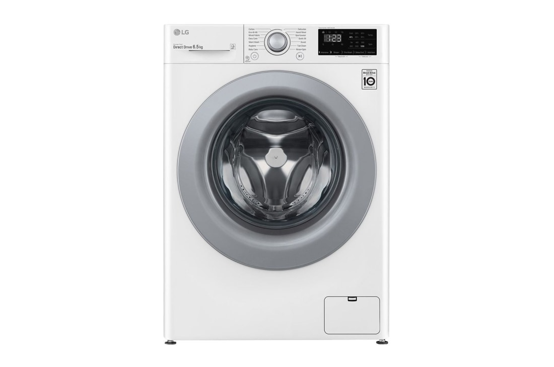 LG Mașină de spălat LG AI DD Slim | 6.5Kg spălare | AI Direct Drive 10 ani garanție | Clasa E | SmartDiagnosis™ | Alb, F2WN2S6N4E