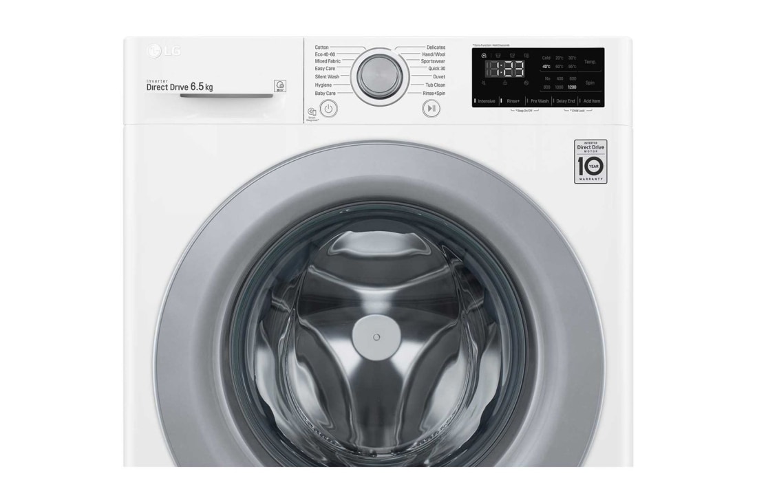 LG Mașină de spălat LG AI DD Slim | 6.5Kg spălare | AI Direct Drive 10 ani garanție | Clasa E | SmartDiagnosis™ | Alb, F2WN2S6N4E, thumbnail 4