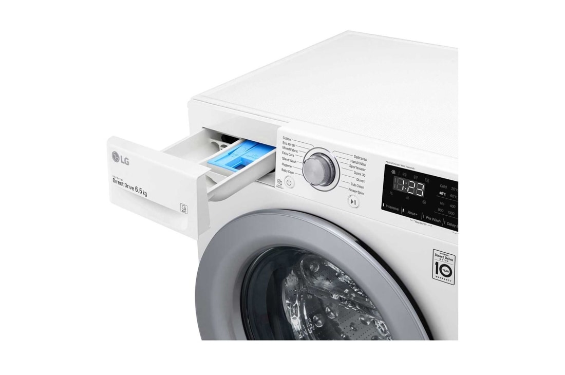 LG Mașină de spălat LG AI DD Slim | 6.5Kg spălare | AI Direct Drive 10 ani garanție | Clasa E | SmartDiagnosis™ | Alb, F2WN2S6N4E, thumbnail 5