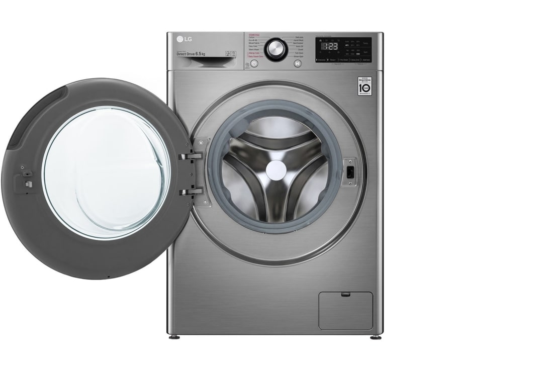 LG Mașină de spălat LG AI DD Slim | 6.5Kg spălare | AI Direct Drive 10 ani garanție | Clasa E | Steam | SmartDiagnosis™ | Gri, F2WN2S6S6TE, thumbnail 2