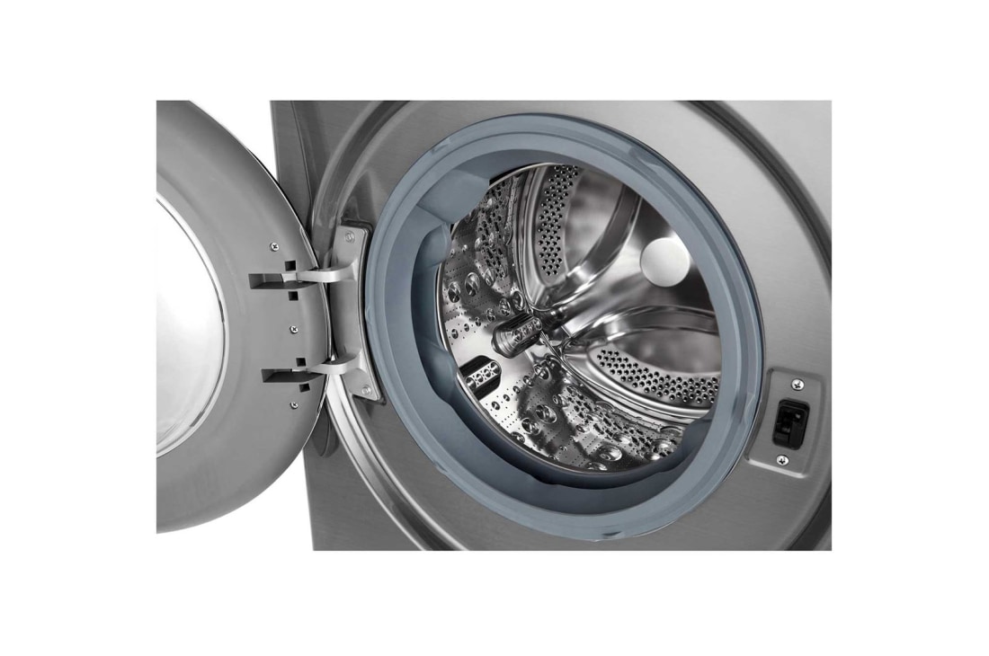 LG Mașină de spălat LG AI DD Slim | 6.5Kg spălare | AI Direct Drive 10 ani garanție | Clasa E | Steam | SmartDiagnosis™ | Gri, F2WN2S6S6TE, thumbnail 3