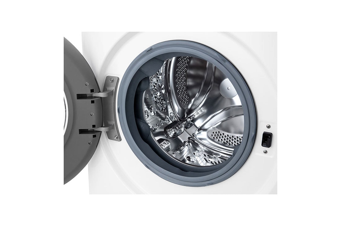 LG Mașină de spălat LG AI DD | 7Kg spălare | AI Direct Drive 10 ani garanție | Clasa D | SmartDiagnosis™ | Alb, Drum image, F4WN207N4E, thumbnail 3