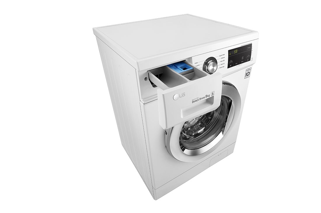 LG Mașină de spălat LG | 8kg spălare | 6 Motion Direct Drive™ 10 ani garanție | Clasa D | BabyCare | Smart Diagnosis™ | Alb, F4J3TN5WE, F4J3TN5WE, thumbnail 7