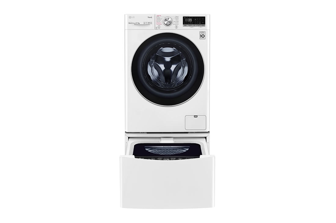 LG Mașină de spălat cu uscător(2 în 1) LG AI DD | 9Kg spălare/6Kg uscare | AI Direct Drive 10 ani garanție | TurboWash™ | Clasa E | Steam | ThinQ™ | Alb, F4DV709S1E, thumbnail 5