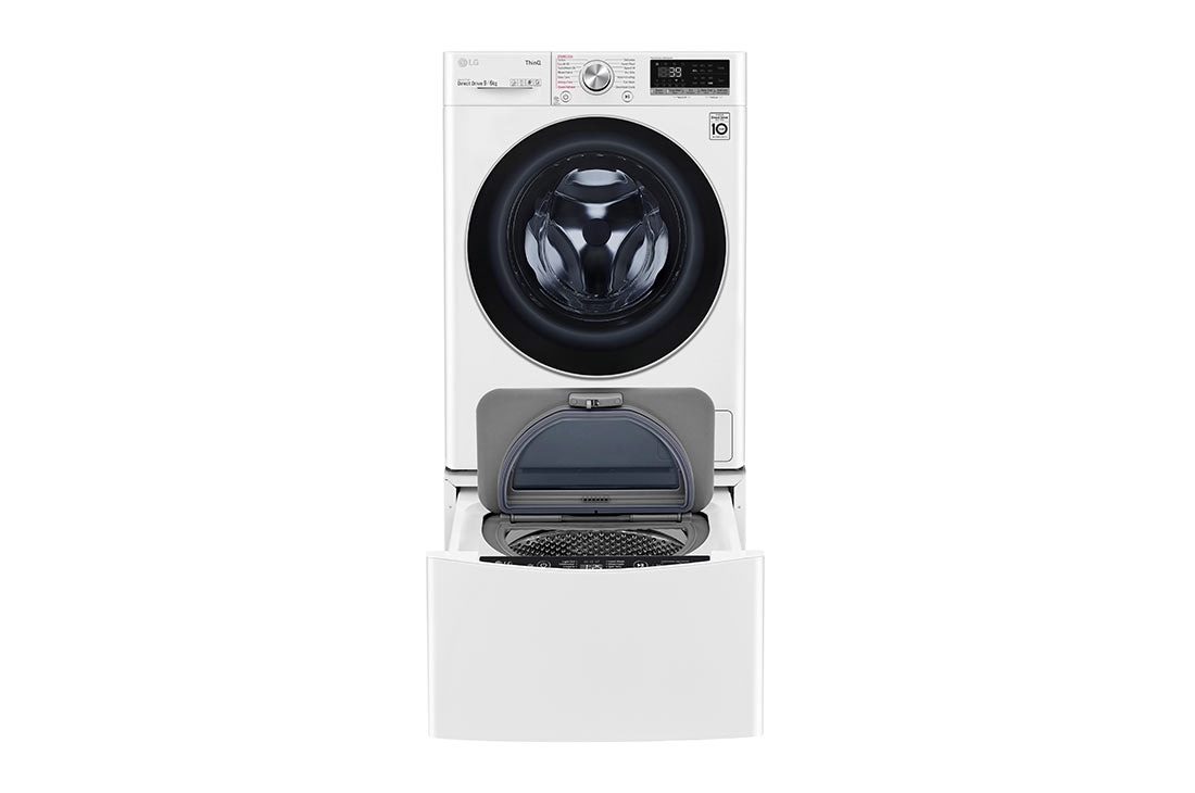 LG Mașină de spălat cu uscător(2 în 1) LG AI DD | 9Kg spălare/6Kg uscare | AI Direct Drive 10 ani garanție | TurboWash™ | Clasa E | Steam | ThinQ™ | Alb, F4DV709S1E, thumbnail 7