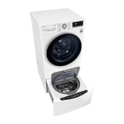 LG Mașină de spălat cu uscător(2 în 1) LG AI DD | 9Kg spălare/6Kg uscare | AI Direct Drive 10 ani garanție | TurboWash™ | Clasa E | Steam | ThinQ™ | Alb, F4DV709S1E, thumbnail 14