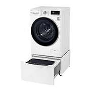 LG Mașină de spălat cu uscător(2 în 1) LG AI DD | 9Kg spălare/6Kg uscare | AI Direct Drive 10 ani garanție | TurboWash™ | Clasa E | Steam | ThinQ™ | Alb, F4DV709S1E, thumbnail 11