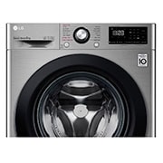LG Mașină de spălat LG AI DD | 8Kg spălare | AI Direct Drive 10 ani garanție | Clasa C |Steam™ | SmartDiagnosis™ | Argintiu, Front panel detail, F4WV308S6TE, thumbnail 4