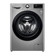 LG Mașină de spălat LG AI DD | 8Kg spălare | AI Direct Drive 10 ani garanție | Clasa C |Steam™ | SmartDiagnosis™ | Argintiu, Front view, F4WV308S6TE, thumbnail 1