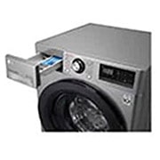LG Mașină de spălat LG AI DD | 8Kg spălare | AI Direct Drive 10 ani garanție | Clasa C |Steam™ | SmartDiagnosis™ | Argintiu, Drawer open, F4WV308S6TE, thumbnail 6