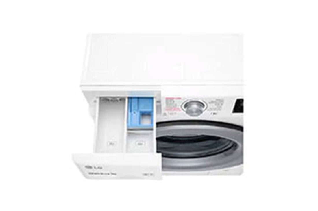 LG Mașină de spălat LG  Slim | 7Kg spălare | AI Direct Drive | Clasa E | Steam™ | Smart Diagnosis™ | Alb, F2WN2S7S4E, thumbnail 4