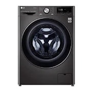 LG Mașină de spălat cu uscător | 10.5Kg spălare/7Kg uscare | 1400 rpm | AI Direct Drive™ | Clasa A ciclu spălare / Clasa E ciclu spălare + uscare | Steam™ | ThinQ™ | TurboWash™ | Gri închis, Front view, F4DV710S2SE, thumbnail 1