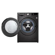 LG Mașină de spălat cu uscător | 10.5Kg spălare/7Kg uscare | 1400 rpm | AI Direct Drive™ | Clasa A ciclu spălare / Clasa E ciclu spălare + uscare | Steam™ | ThinQ™ | TurboWash™ | Gri închis, Open the door front view, F4DV710S2SE, thumbnail 2