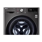 LG Mașină de spălat cu uscător | 10.5Kg spălare/7Kg uscare | 1400 rpm | AI Direct Drive™ | Clasa A ciclu spălare / Clasa E ciclu spălare + uscare | Steam™ | ThinQ™ | TurboWash™ | Gri închis, Close front view, F4DV710S2SE, thumbnail 6