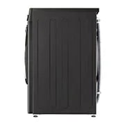 LG Mașină de spălat cu uscător | 10.5Kg spălare/7Kg uscare | 1400 rpm | AI Direct Drive™ | Clasa A ciclu spălare / Clasa E ciclu spălare + uscare | Steam™ | ThinQ™ | TurboWash™ | Gri închis, Side view, F4DV710S2SE, thumbnail 14