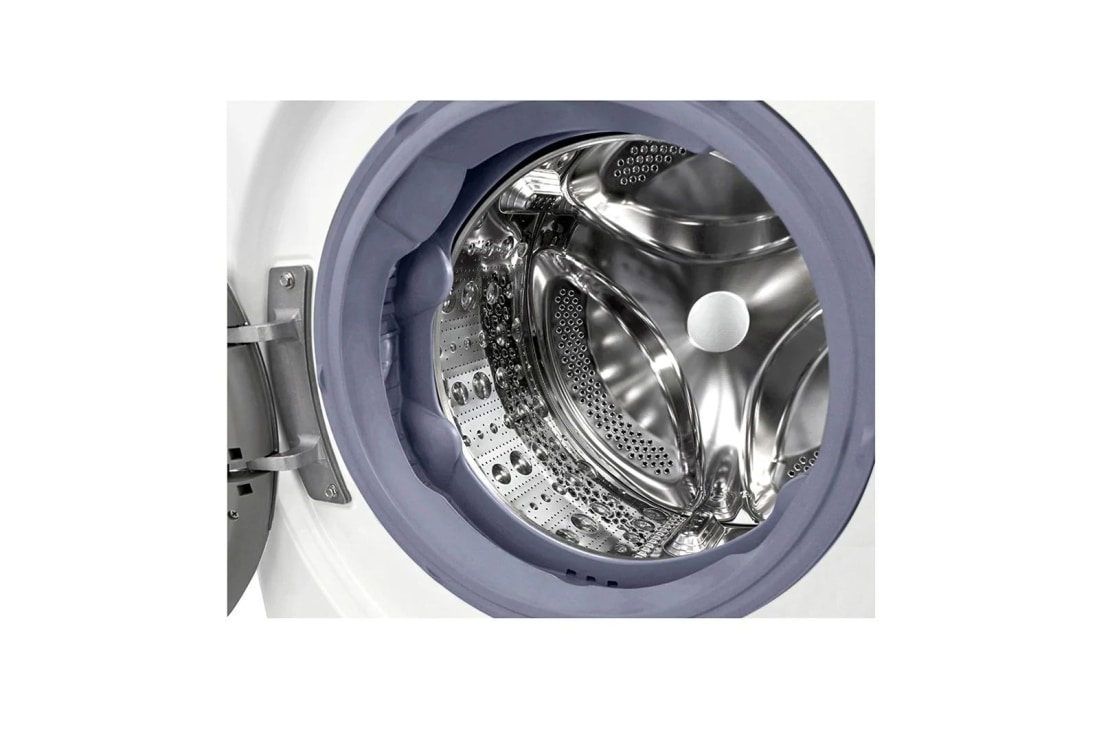 LG Mașină de spălat cu uscător Slim | 7Kg spălare/5Kg uscare | 1400 rpm | AI Direct Drive™ | Clasa D ciclu spălare / Clasa E ciclu spălare + uscare | TurboWash™ | ThinQ™ | Alb, Drum image, F2DV5S7N0E, thumbnail 3