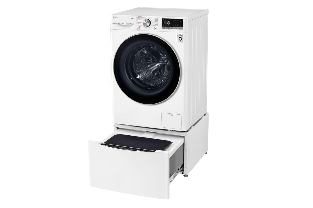 LG Mașină de spălat cu uscător | 10.5Kg spălare/7Kg uscare | 1400 rpm | AI Direct Drive™ | Clasa A ciclu spălare / Clasa E ciclu spălare + uscare | TurboWash™39 | Steam™ | ThinQ™ | Alb, F4DV710S1E, thumbnail 8