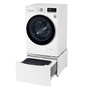 LG Mașină de spălat cu uscător | 10.5Kg spălare/7Kg uscare | 1400 rpm | AI Direct Drive™ | Clasa A ciclu spălare / Clasa E ciclu spălare + uscare | TurboWash™39 | Steam™ | ThinQ™ | Alb, F4DV710S1E, thumbnail 8