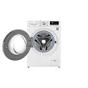 LG Mașină de spălat cu uscător | 10.5Kg spălare/7Kg uscare | 1400 rpm | AI Direct Drive™ | Clasa A ciclu spălare / Clasa E ciclu spălare + uscare | TurboWash™39 | Steam™ | ThinQ™ | Alb, Front view with door open, F4DV710S1E, thumbnail 2