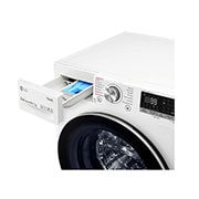 LG Mașină de spălat cu uscător | 10.5Kg spălare/7Kg uscare | 1400 rpm | AI Direct Drive™ | Clasa A ciclu spălare / Clasa E ciclu spălare + uscare | TurboWash™39 | Steam™ | ThinQ™ | Alb, Draw open, F4DV710S1E, thumbnail 4