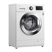 LG Mașină de spălat Slim | 6.5kg spălare | 1200 rmp | 6 Motion Direct Drive™ | Clasa E | BabyCare | Smart Diagnosis™ | Alb, Left image, F2J3WN5WE, thumbnail 3