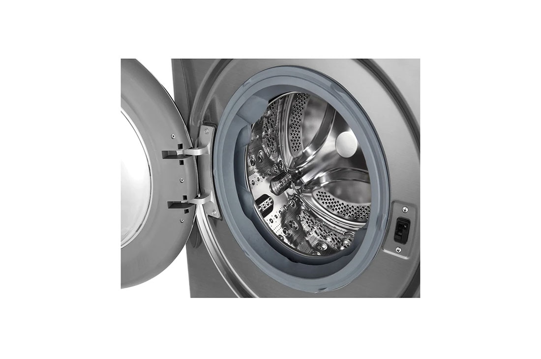 LG Mașină de spălat cu uscător  | 9Kg spălare/6Kg uscare | 1400 rpm | AI Direct Drive™ | Clasa A ciclu spălare / Clasa E ciclu spălare + uscare | Steam+™ | TurboWash™39 | ThinQ™ | Argintiu, F4DV709S2TE, F4DV709S2TE, thumbnail 3