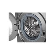 LG Mașină de spălat cu uscător  | 9Kg spălare/6Kg uscare | 1400 rpm | AI Direct Drive™ | Clasa A ciclu spălare / Clasa E ciclu spălare + uscare | Steam+™ | TurboWash™39 | ThinQ™ | Argintiu, F4DV709S2TE, F4DV709S2TE, thumbnail 3