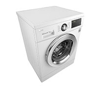 LG Mașină de spălat cu uscător | 8kg spălare/5kg uscare | 1400 rpm | 6 Motion Direct Drive™ | Clasa D ciclu spălare / Clasa E ciclu spălare + uscare | Smart Diagnosis™ | Alb, Top Left Perspective, F4J3TM5WE, thumbnail 6