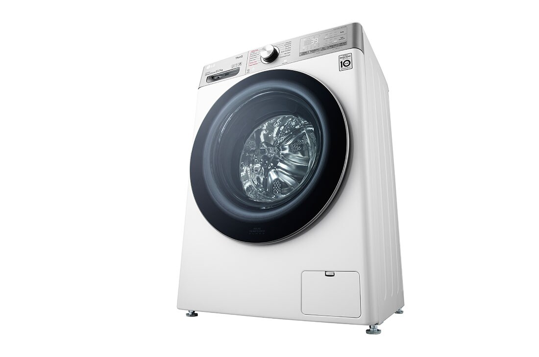 LG Mașină de spălat cu uscător Slim | 8.5 Kg spălare/5 Kg uscare | 1200 rpm | AI Direct Drive™ | Clasa A ciclu spălare / Clasa E ciclu spălare + uscare | TurboWash™ | Steam+™ | ThinQ™ | Alb, F2DV9S8H2E, F2DV9S8H2E, thumbnail 13