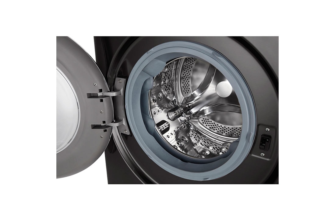 LG Mașină de spălat | 10.5kg  spălare | 1400 rpm | AI Direct Drive™ | Clasa A | Steam™ | ThinQ™ | TurboWash™39 | Gri închis, Drum Detail, F4WV910P2SE, thumbnail 4