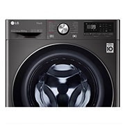LG Mașină de spălat | 10.5kg  spălare | 1400 rpm | AI Direct Drive™ | Clasa A | Steam™ | ThinQ™ | TurboWash™39 | Gri închis, Front Detail, F4WV910P2SE, thumbnail 5