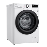 LG Mașină de spălat | 9 Kg spălare | 1400 rpm | AI Direct Drive™ | Clasa B | Compatibilitate cu TWINWash™ Mini | Steam™ | Smart Diagnosis™ | Alb, vedere din perspectivă din stânga, F4WV309S6E, thumbnail 10