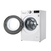 LG Mașină de spălat | 9 Kg spălare | 1400 rpm | AI Direct Drive™ | Clasa B | Compatibilitate cu TWINWash™ Mini | Steam™ | Smart Diagnosis™ | Alb, vederea din perspectivă din dreapta cu sertarul deschis, F4WV309S6E, thumbnail 11
