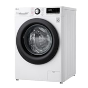 LG Mașină de spălat | 9 Kg spălare | 1400 rpm | AI Direct Drive™ | Clasa B | Compatibilitate cu TWINWash™ Mini | Steam™ | Smart Diagnosis™ | Alb, vedere din perspectivă din dreapta, F4WV309S6E, thumbnail 12
