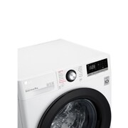LG Mașină de spălat | 9 Kg spălare | 1400 rpm | AI Direct Drive™ | Clasa B | Compatibilitate cu TWINWash™ Mini | Steam™ | Smart Diagnosis™ | Alb, vedere părții de sus și a unității de comandă de sus, F4WV309S6E, thumbnail 3