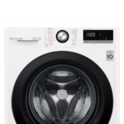 LG Mașină de spălat | 9 Kg spălare | 1400 rpm | AI Direct Drive™ | Clasa B | Compatibilitate cu TWINWash™ Mini | Steam™ | Smart Diagnosis™ | Alb, vedere frontală de sus, F4WV309S6E, thumbnail 6