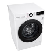 LG Mașină de spălat | 9 Kg spălare | 1400 rpm | AI Direct Drive™ | Clasa B | Compatibilitate cu TWINWash™ Mini | Steam™ | Smart Diagnosis™ | Alb, vedere din perspectivă de sus, F4WV309S6E, thumbnail 8