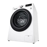 LG Mașină de spălat | 9 Kg spălare | 1400 rpm | AI Direct Drive™ | Clasa B | Compatibilitate cu TWINWash™ Mini | Steam™ | Smart Diagnosis™ | Alb, vedere din perspectivă din dreapta jos, F4WV309S6E, thumbnail 13