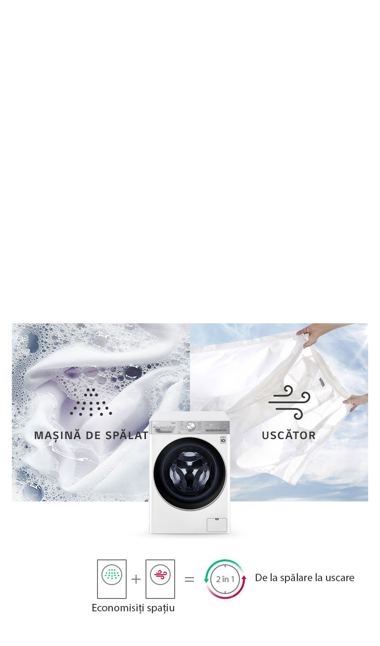 Mașină de spălat rufe și uscător