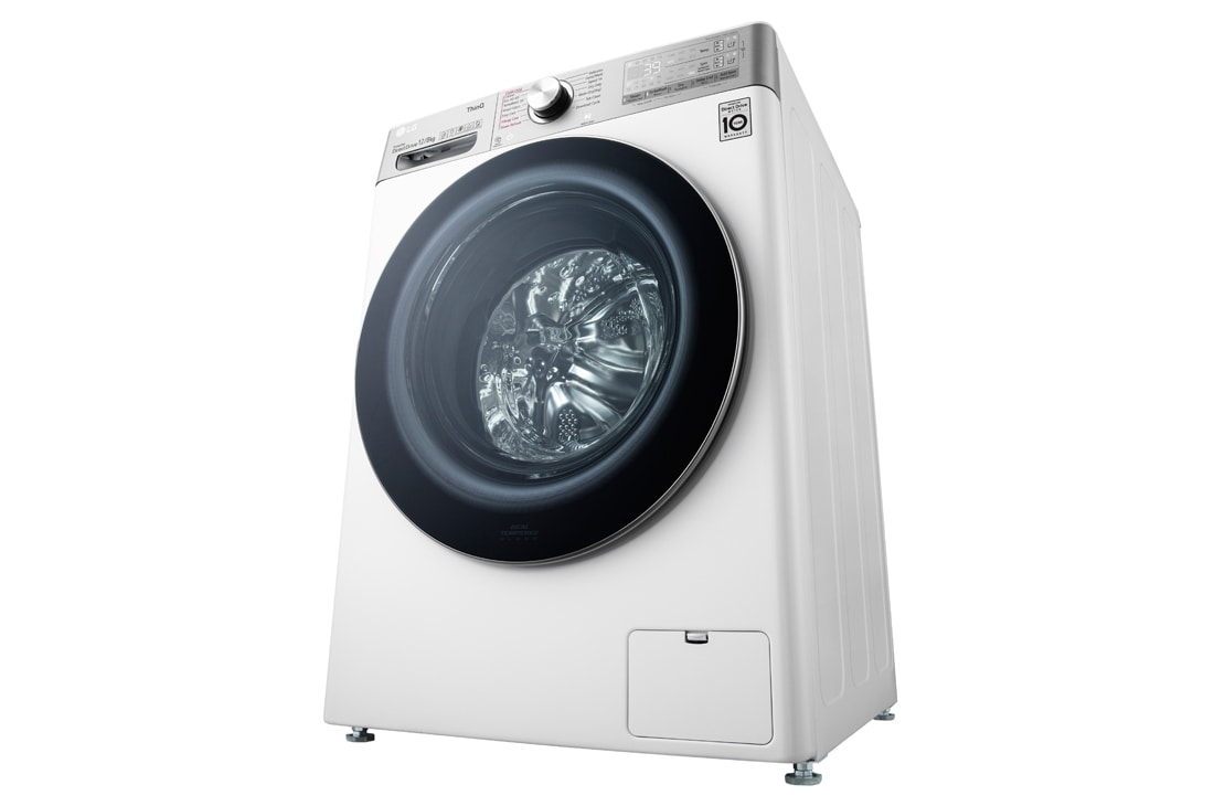 LG Mașină de spălat cu uscător | 12Kg spălare/8Kg uscare | 1400 rpm | AI Direct Drive™ | ezDispense™  | ThinQ™ | Steam™ , down view, F4DV912H2EA, thumbnail 13