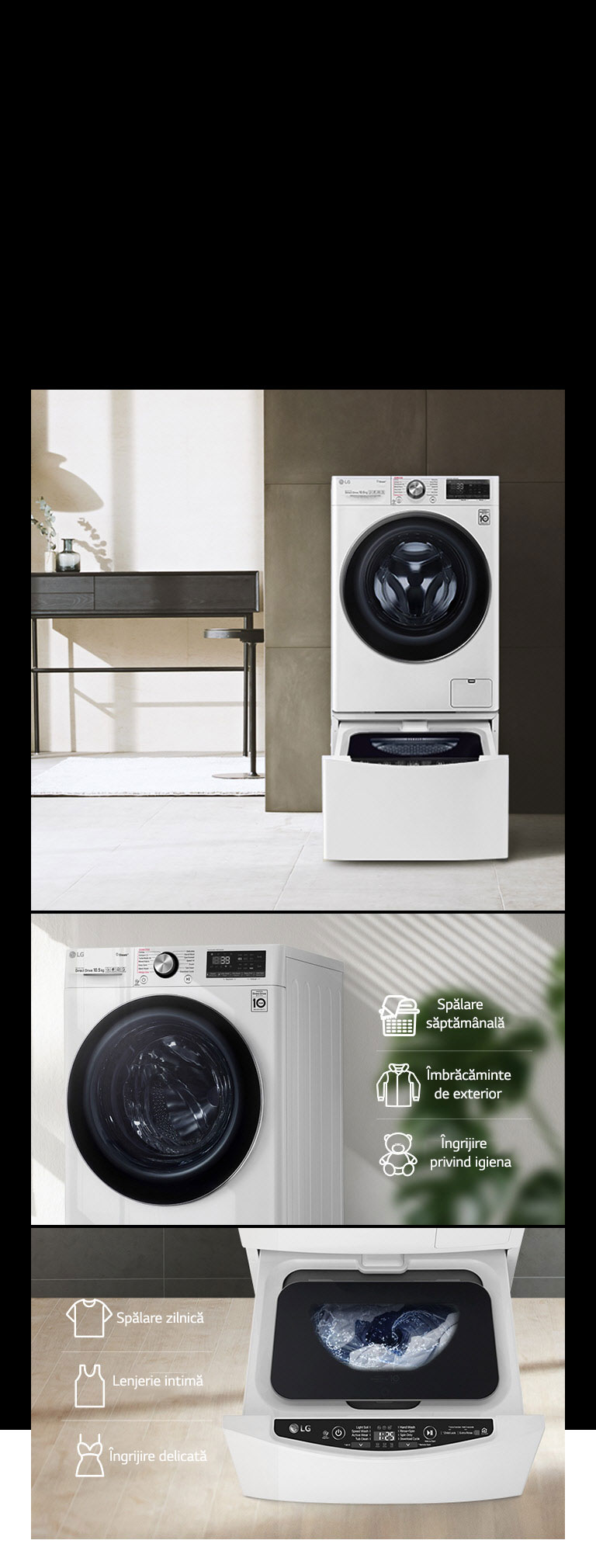 Disponibilă cu TWINWash™ Mini2