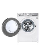 LG Mașină de spălat Slim | 8.5kg spălare | 1200 rpm | AI Direct Drive™ | Clasa A | Steam™ | ThinQ™ | Alb, Front_Open_slim, F2WV9S8P2E, thumbnail 2